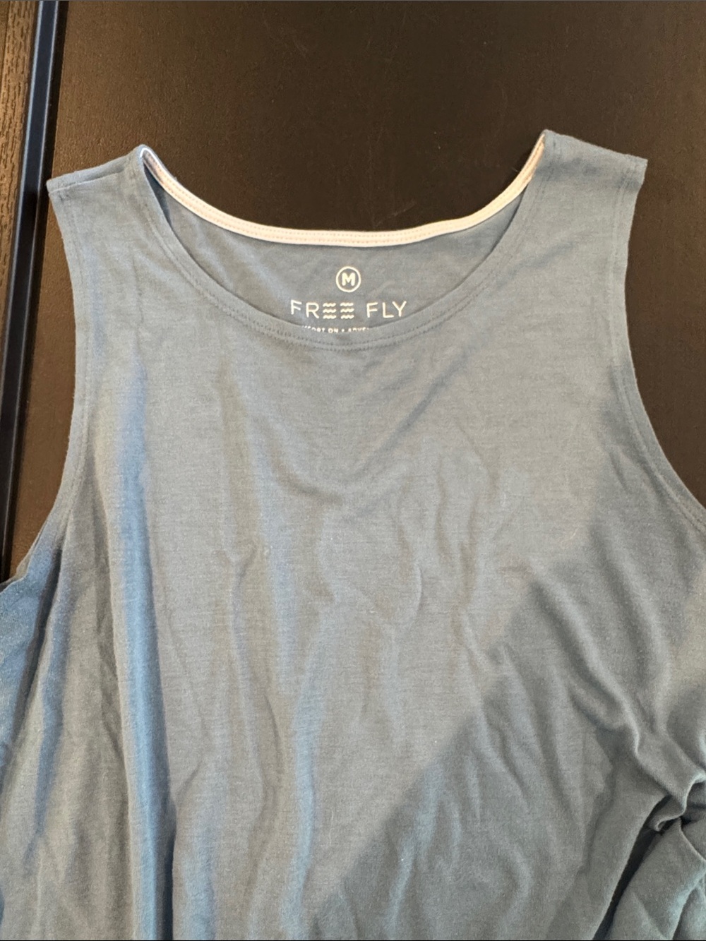 Free Fly Apparel Dusty Blue Women's Tank with Contrast Trim